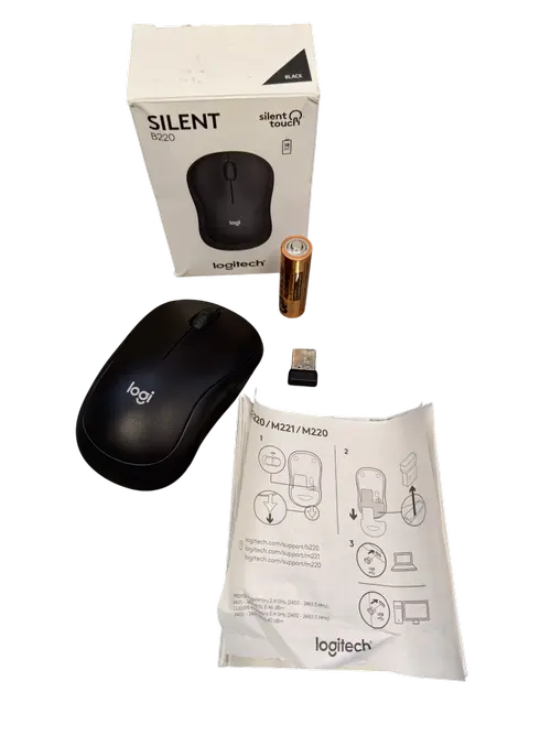 Mouse Logitech Optic Wireless B220 Silent (Negru)