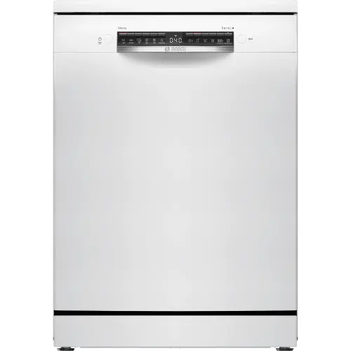 Masina de spalat vase independenta BOSCH SMS4HVW14E, 14 seturi, 6 programe, Home Connect, ExtraDry, Hygiene Plus, EcoSilence Drive, DosageAssist, Clasa C, 60 cm (Alb)
