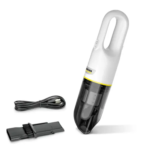 Aspirator de mana Karcher CVH 3, Recipient 0.15 l, 70 W, Autonomie 10-20 minute (Alb)