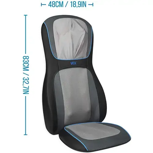 Husa de scaun pentru masaj Shiatsu Medisana MCS-1000H-VR, Telecomanda, 3 nivele de intensitate (Gri)