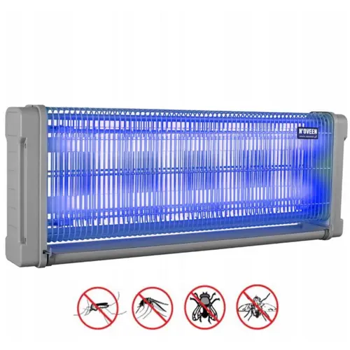 Lampa electrica anti-insecte Noveen Insect killer lamp, 2 x UV (40 W), 4000 V, IKN40 (Gri)