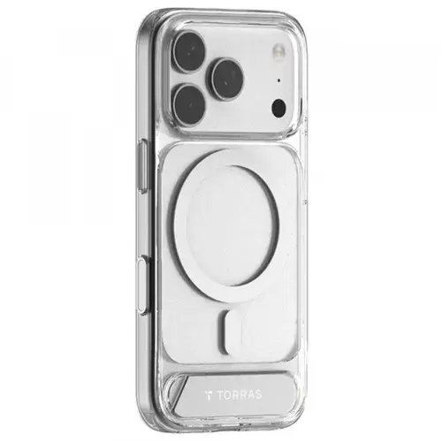 Husa MagSafe pentru Apple iPhone 17 Pro Max, Torras Pstand (Transparent)