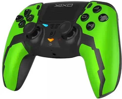 Controller Wireless YAXO Hornet Fury Elite YAX-GA-GC-007, Bluetooth, Autonomie pana la 12 ore, Vibratii, pentru PC, pentru telefon, PS3, PS4 (Verde)