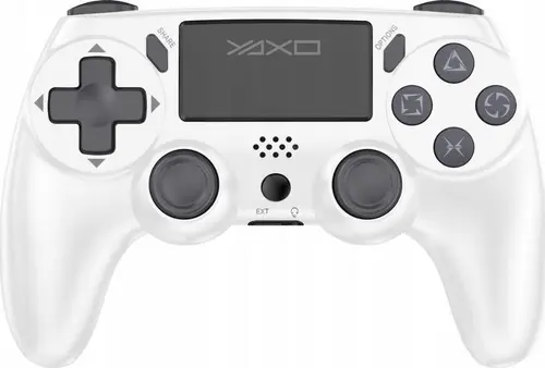 Controller Wireless YAXO Viper Strike YAX-GA-GC-002, 17 butoane, Bluetooth, pentru PC, PS3, PS4 (Alb)