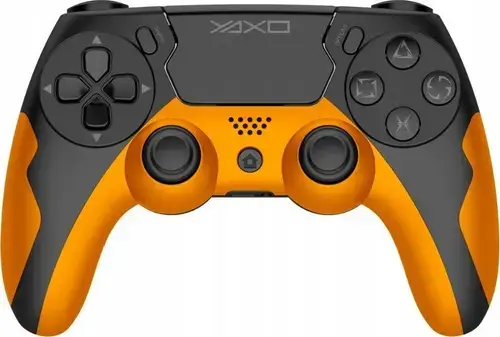 Controller Wireless YAXO Hornet Fury YAX-GA-GC-003, Bluetooth, Vibratii, 17 butoane, pentru PC, PS3, PS4 (Portocaliu)