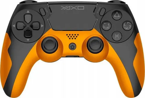 Controller Wireless YAXO Hornet Fury YAX-GA-GC-003, Bluetooth, Vibratii, 17 butoane, pentru PC, PS3, PS4 (Portocaliu)