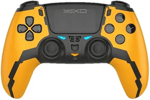 Controller Wireless YAXO Hornet Fury Elite, Bluetooth, Autonomie pana la 12 ore, Vibratii, pentru PC, pentru telefon, PS3, PS4 (Portocaliu)