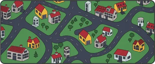 Mouse Pad Krux Space City KRXG001, 970 x 400 x 3 mm, XXL (Verde)