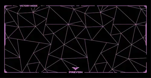 Mouse Pad PREYON Falcon Speed PFS120, XXL, 1200 x 600 x 3 mm (Negru/Violet)