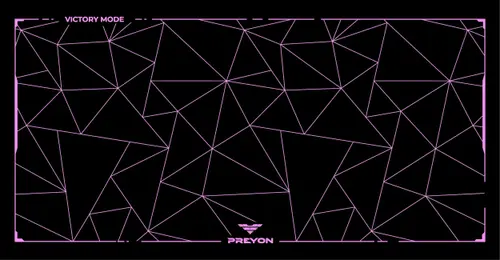 Mouse Pad PREYON Falcon Speed PFS120, XXL, 1200 x 600 x 3 mm (Negru/Violet)