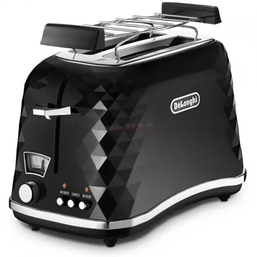 Prajitor paine Delonghi CTJ2103.BK, 900W, 2 felii (Negru)