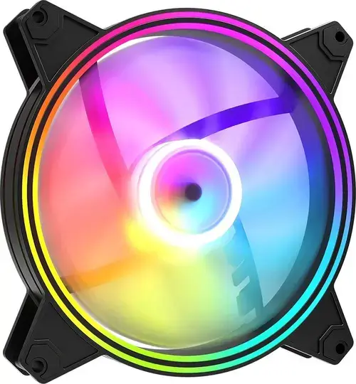 Ventilator carcasa Modecom Volcano Apex 140 ARGB FAN-APEX-140S-ARGB-100, 1400 RPM, 140mm, 4-pin PWM (Negru)