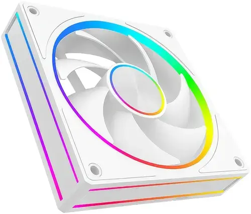 Ventilator carcasa Modecom Volcano Loop FAN-LOOP-120S-ARGB-200, 120 mm, 4-pin PWM, 1400 RPM, ARGB (Alb)