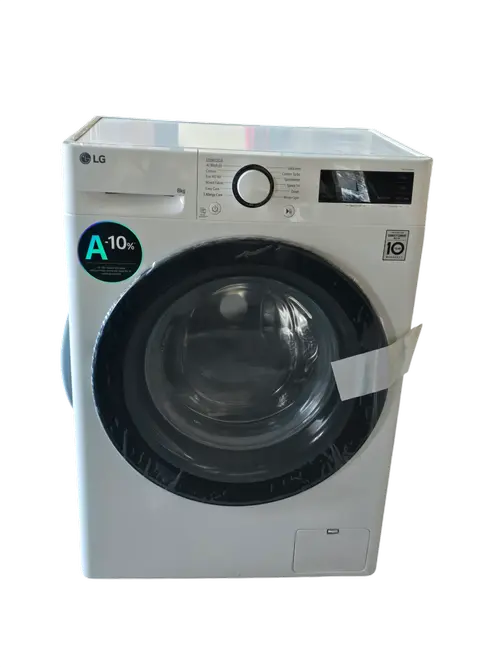 Masina de spalat rufe frontala slim LG F2WR508SBW, Steam, 8 kg, 1200rpm, Clasa A (Alb)