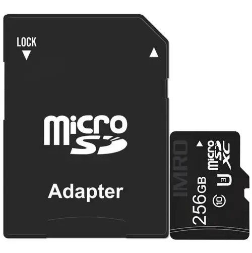 Card de Memorie Imro, microSDXC, 256GB, Clasa 10 / UHS-1 U3, Cu Adaptor