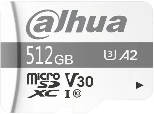 Card de memorie Dahua TF-P100/512GB, microSDXC, 512GB, UHS-I U3, V30, Clasa 10