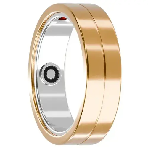 Smart ring Maxcom mRing MR100, Marimea 11, Bluetooth, GPS, Android/iOS, Monitorizare activitate, IP68 (Auriu)