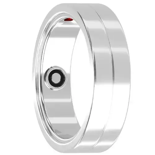 Smart ring Maxcom mRing MR100, Marimea 13, Bluetooth, GPS, Android/iOS, Monitorizare activitate, IP68 (Argintiu)