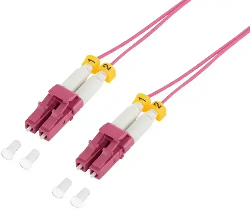 Patch Cord Fibra Optica LOGILINK FS4LC05 OM4 50/125, multimode, LC/UPC-LC/UPC, LSZH, 5 m, super-slim (Violet)