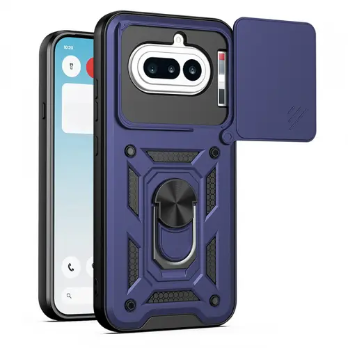 Husa pentru Nothing Phone (4a), Techsuit, CamShield, Albastru