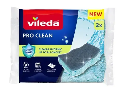 Bureti de vase Vileda Pro Clean 179700, 2 bucati (Albastru/Gri)