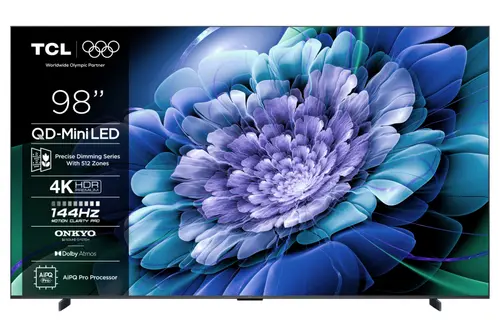 Televizor QD-Mini LED TCL 248 cm (98inch) 98C61K, Ultra HD 4K, Smart TV, WiFi, CI+