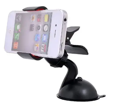 Suport Auto  Clips Lemontti 360° (Negru)