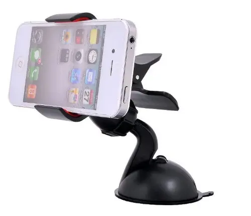 Suport Auto  Clips Lemontti 360° (Negru)