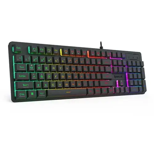 Tastatura gaming Redragon Netherbane, iluminare RGB, USB (Negru)