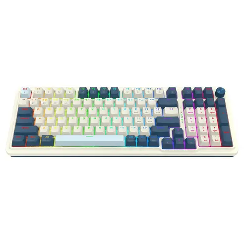 Tastatura Gaming mecanica Redragon Eisa Pro, Bluetooth, Wired,  iluminare RGB (Multicolor)