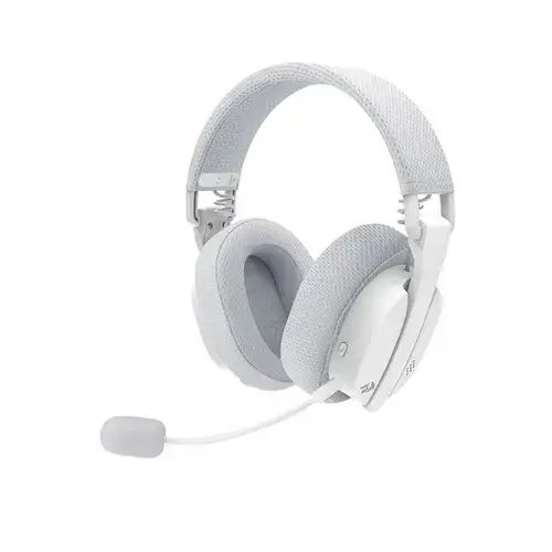 Casti gaming wireless Redragon Luce, Bluetooth (Alb)