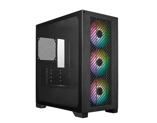 Carcasa CoolerMaster Elite 301, RGB, Fara sursa, Middle Tower (Negru)