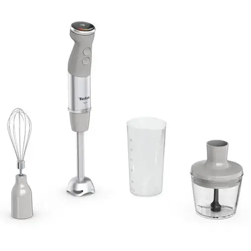Mixer vertical Tefal HB673B30, 0.8 l, 1000 W, Turbo (Alb/Gri)