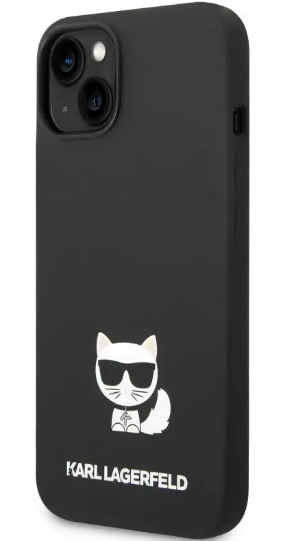 Protectie Spate Karl Lagerfeld Liquid Choupette pentru Apple iPhone 14 Plus (Negru)
