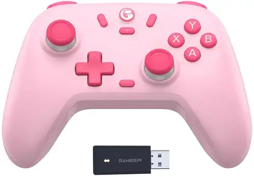 Controller GameSir Nova Lite, Bluetooth, Hall Effect, Compatibil PC, Steam, Android, iOS, Switch (Roz)