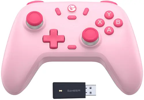 Controller GameSir Nova Lite, Bluetooth, Hall Effect, Compatibil PC, Steam, Android, iOS, Switch (Roz)