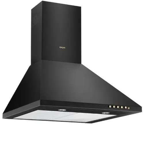 Hota decorativa Akpo WK-4 CLASSIC GOLD, 500 m3/h, 3 viteze, 106 W, Clasa C, 60 cm (Negru)