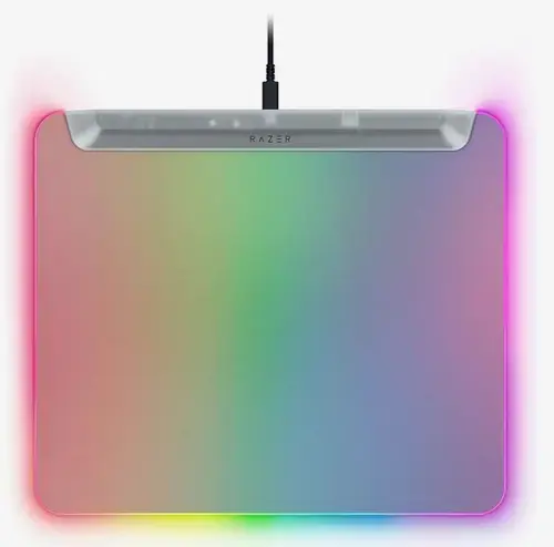 Mouse Pad Razer Firefly V2 Pro Phantom White Edition, Iluminare Chroma 15 zone, USB 2.0 (Alb)