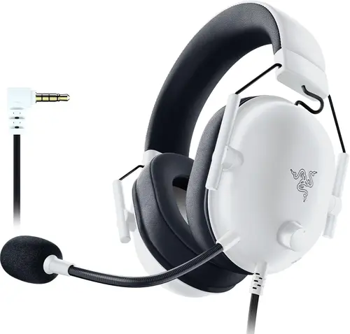 Casti Gaming Razer BlackShark V2 X PlayStation, Jack 3.5mm, Microfon (Alb)