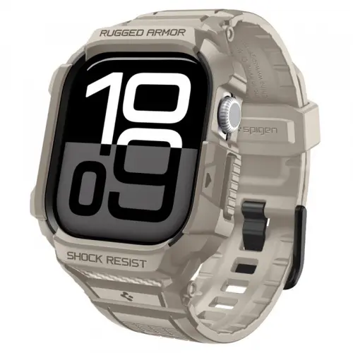 Husa Spigen Rugged Armor Pro V2 pentru Apple Watch Series 10 / 11 46mm, Bej
