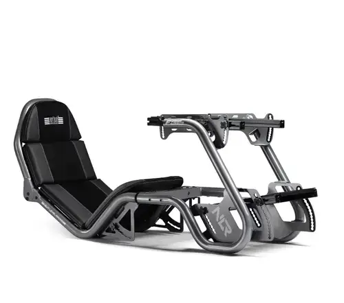 Cockpit Gaming Simulator Next Level Racing F-GT Pro Formula si GT Racing, Max 150 kg, Inaltime suportata 155-200 cm (Gri)