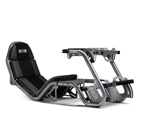 Cockpit Gaming Simulator Next Level Racing F-GT Pro Formula si GT Racing, Max 150 kg, Inaltime suportata 155-200 cm (Gri)
