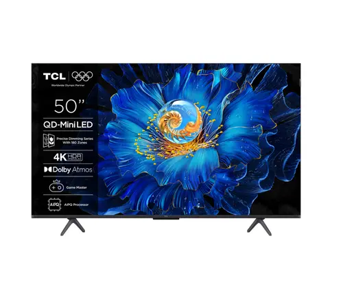 Televizor QD-Mini LED TCL 127 cm (50inch) 50C6KS, Ultra HD 4K, Smart TV, WiFi, CI+