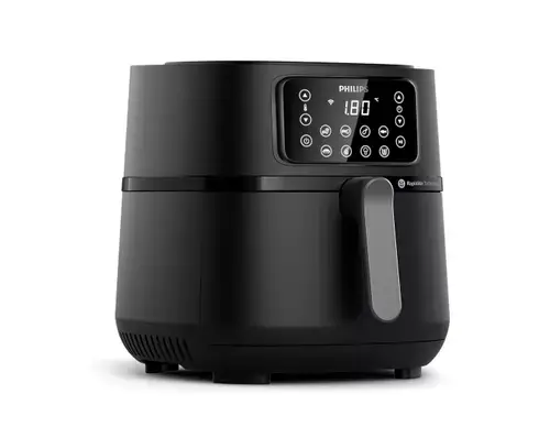 Friteuza cu aer cald Philips HD9285/90 seria 5000 XXL Connected, 16 in 1 functii de gatit, 7.2 l (1.4 kg), Tehnologie Rapid Air, Conectat la aplicatia NutriU (Negru)