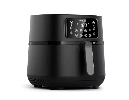 Friteuza cu aer cald Philips HD9285/90 seria 5000 XXL Connected, 16 in 1 functii de gatit, 7.2 l (1.4 kg), Tehnologie Rapid Air, Conectat la aplicatia NutriU (Negru)
