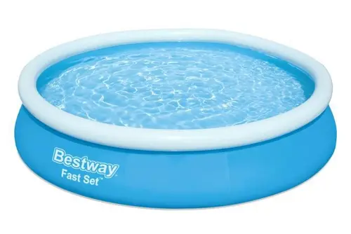 Piscina supraterana BESTWAY Fast Set 57274, 366 x 76 cm, 5.377 L (Albastru/Alb)