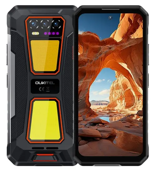 Telefon Mobil Oukitel WP58 Pro, Procesor Octa-Core, Ecran Capacitive touchscreen 6.7inch, 8GB RAM, 256GB Flash, Camera Tripla 64 + 8 + 2 MP, 5G, Wi-Fi, Dual SIM, Android (Negru/Portocaliu)