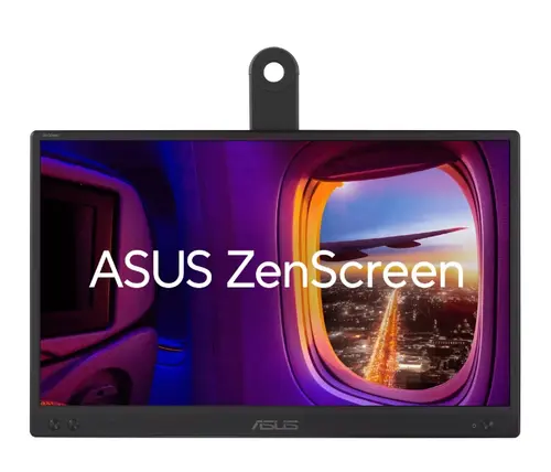 Monitor Portabil IPS LED Asus ZenScreen 15.6inch MB166CR, Full HD (1920 x 1080), USB-C (Negru)