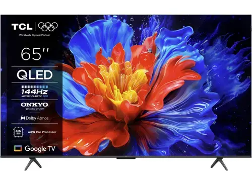 Televizor QLED TCL 165 cm (65inch) 65P8K, Ultra HD 4K, Smart TV, WiFi, CI+