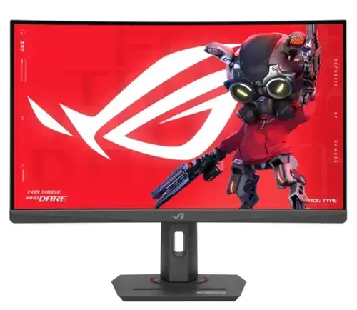 Monitor Gaming Fast VA LED ASUS ROG Strix 27inch XG27WCS, WQHD (2560x1440), HDMI, DisplayPort, Ecran curbat,180 Hz, 1 ms (Negru)